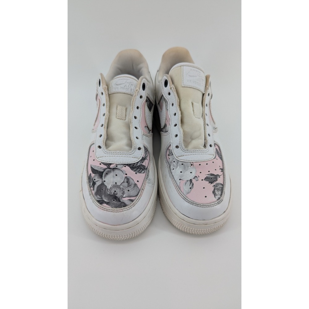 Nike Air Force 1 Low Floral Pink White Sneakers AV3117-102 Womens 7.5